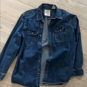 Levi's Dark Blue Denim Shirt